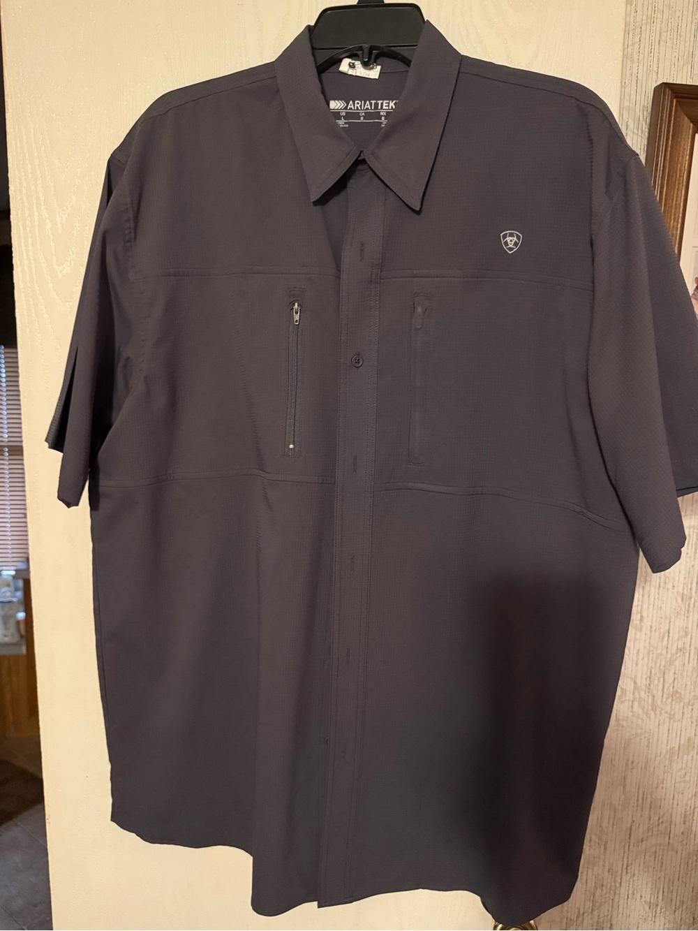 Ariat Men’s Short Sleeve Performance Shirt - Charcoal Gray